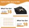 18Pack Gift Boxes with Lids, 6.5X6.5X2 Inch Small Gift Boxes, Present Box with Ribbon, Black Boxes for Gifts, Wedding, Birthday Party, Baby shower, Candy, Candle